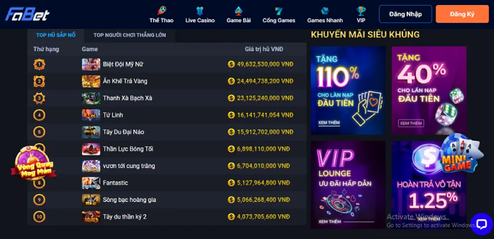 Banner khuyến mãi vz99