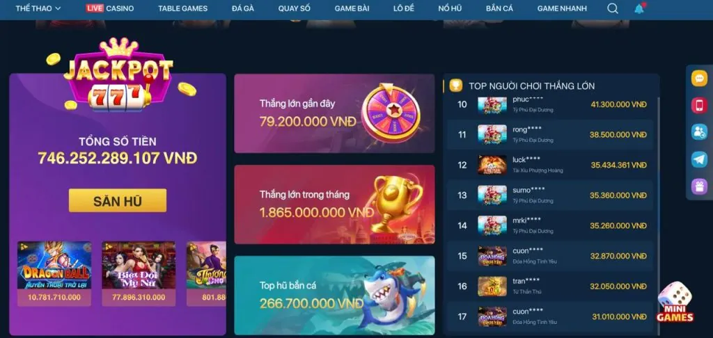 Trò chơi đa dạng tại vz99